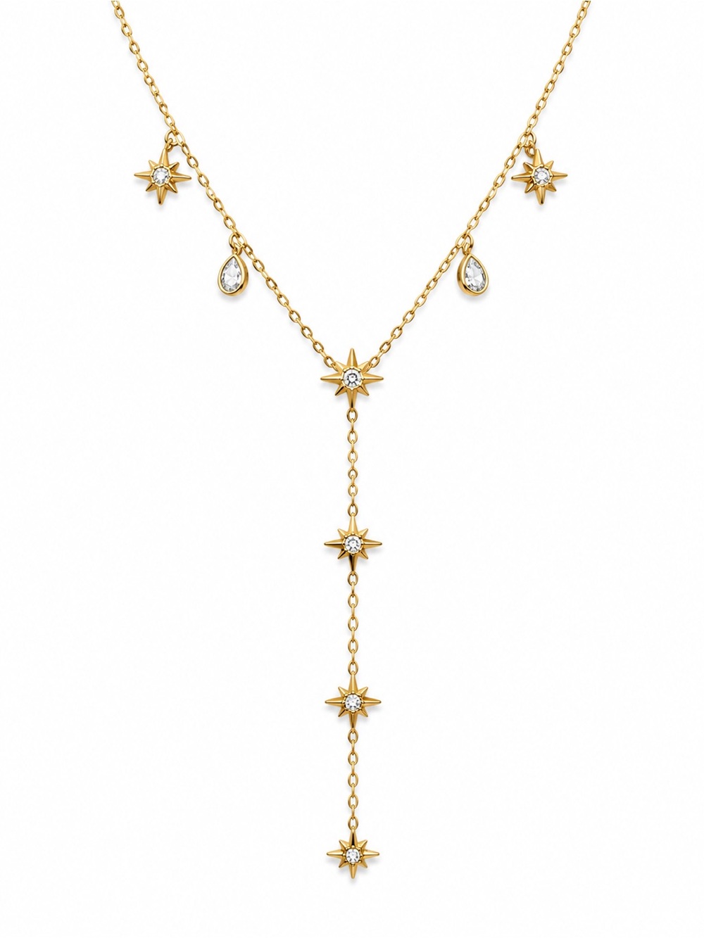 Celestial Star Lariat Necklace
